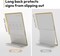 6-Pack Gold Acrylic Sign Holders (5x7 Inch) - Slanted Back Table Frame with Elegant Gold Borders - Luxury Display Stand for Wedding Table Numbers, Restaurant Menus, Photos, and Retail Signage